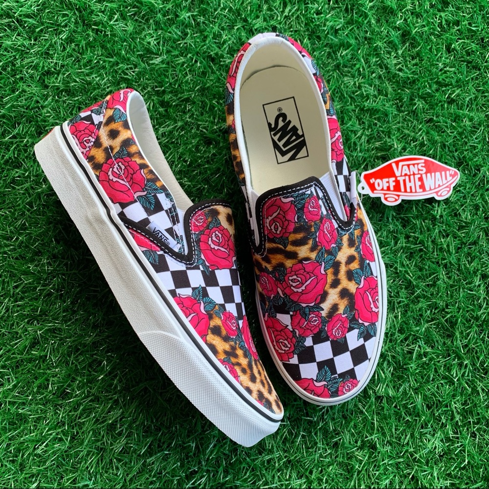 Vans Classic Slip On Rose Checkerboard - Picture 2 of 7